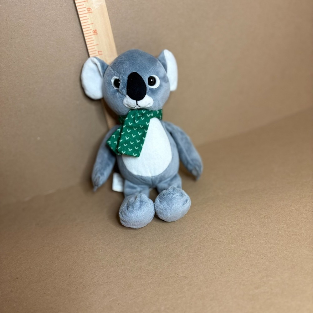 Kinder Surprise Koala Plush Gray Stuffed Animal Green Scarf Toy Canada